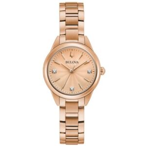 Đồng Hồ Bulova Chính Hãng Nữ 97P151 Sutton Classic Diamond Ladies Watch