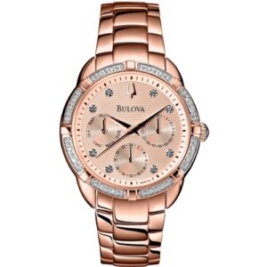 Đồng Hồ Bulova Chính Hãng Nữ 98R178 Diamond Multi Function Ladies Watch