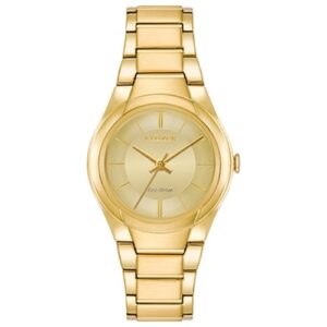 Đồng Hồ Citizen Chính Hãng Nữ FE2092-57P Paradigm Champagne Dial Yellow Gold-tone Ladies Watch