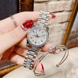 Đồng Hồ Hanboro Chính Hãng Nữ Silver Ladies Watch
