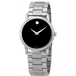 Đồng Hồ Movado Chính Hãng Nam 2100014 Classic Museum Quartz Black Dial Men's Watch
