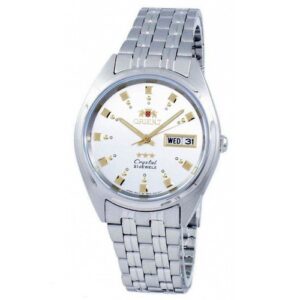Đồng Hồ Orient Chính Hãng Nam FAB00009W9 Tri Star Automatic White Dial Men's Watch