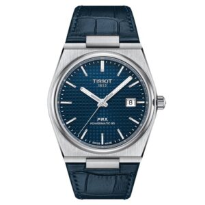 Đồng Hồ Tissot Chính Hãng Nam T137.407.16.041.00 T1374071604100 PRX Powermatic 80 Blue Leather Men's Watch