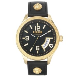Đồng Hồ Versus by Versace Nam Chính Hãng VSPVT1221 Reale Black Leather Men's Watch