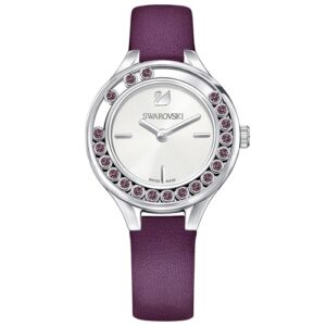 Đồng Hồ Swarovski Chính Hãng Nữ 5295331 Lovely Crystals Calfskin Leather Ladies Watch