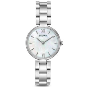 Đồng Hồ Bulova Chính Hãng Nữ 96L229 Mother of Pearl Dial Stainless Steel Ladies Watch