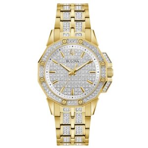 Đồng hồ Bulova Nữ Chính Hãng 98L302 Swarovski Crystal Pave Bracelet Ladies Watch