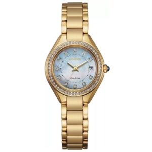 Đồng Hồ Citizen Chính Hãng Nữ EW255250D Silhouette Eco-Drive Gold-tone Ladies Watch