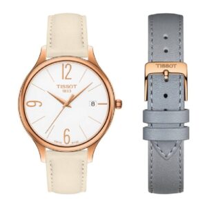 Đồng Hồ Tissot Chính Hãng Nữ T103.210.36.017.00 T1032103601700 Bella Ora White Dial White Leather Ladies Watch