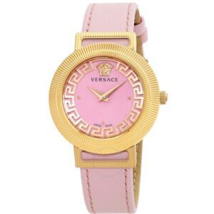 Đồng Hồ Versace Chính Hãng Nữ VE3D00222 Greca Chic Quartz Pink Dial Ladies Watch