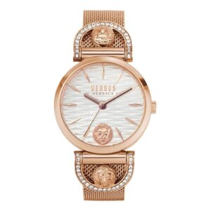 Đồng Hồ Versus by Versace Chính Hãng Nữ Iseo Crystals Rose Gold Stainless Steel Bracelet Ladies Watch