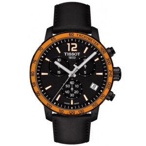 Đồng Hồ Tissot Nam Chính Hãng T095.417.36.057.01 T0954173605701 Quickster Chronograph Black Dial Men's Watch