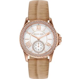 Đồng Hồ Michael Kors Nữ Chính Hãng MK4719 Mini Everest Luggage Suede Croco Leather Ladies Watch