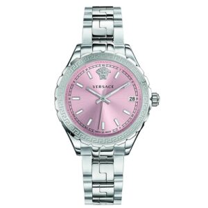 Đồng Hồ Versace Chính Hãng Nữ V12010015 Hellenyium Quartz Pink Dial Ladies Watch