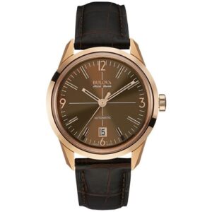Đồng Hồ Bulova Chính Hãng Nam 64B124 Accu Murren Automatic Brown Dial Men's Watch