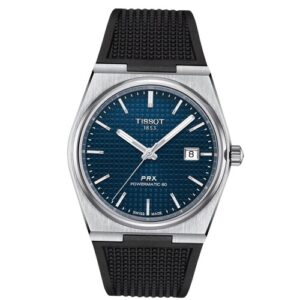 Đồng Hồ Tissot Chính Hãng Nam T137.407.17.041.00 T1374071704100 PRX Powermatic 80 Black Silicone Men's Watch