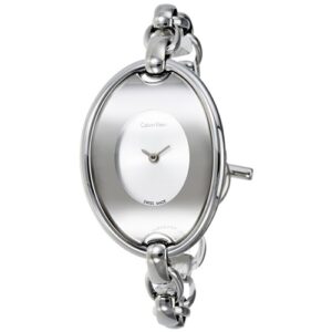 Đồng Hồ Calvin Klein Chính Hãng Nữ K3H23126 Distinctive Silver Dial Bangle Ladies Watch