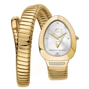 Đồng Hồ Christian Van Sant Nữ Chính Hãng CV0871 Naga Quartz Silver Dial Ladies Watch