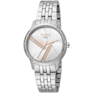 Đồng Hồ Ferre Milano Chính Hãng Nữ FM1L145M0051 Silver Stainless Steel Ladies Watch
