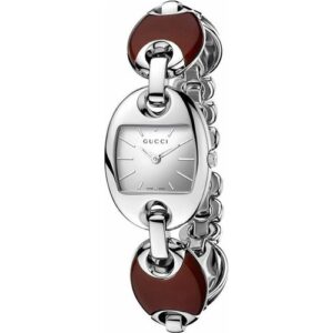 Đồng Hồ Gucci Chính Hãng Nữ YA121516 Marina Chain Silver Ceramic Quartz Ladies Watch