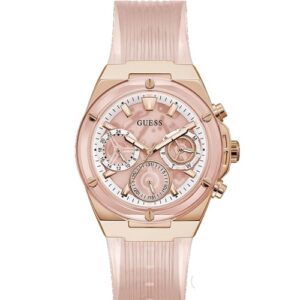 Đồng Hồ Guess Chính Hãng Nữ GW0409L3 Pink Silicone Ladies Watch