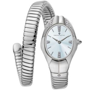 Đồng Hồ Christian Van Sant Nữ Chính Hãng CV0884 Naga Quartz Blue Dial Ladies Watch