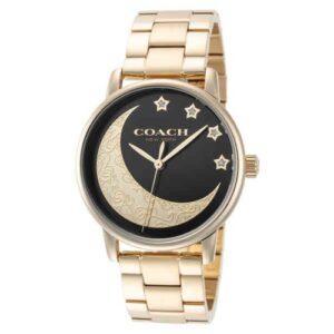 Đồng Hồ Coach Chính Hãng Nữ 14503278 Grand Quartz Black Dial Ladies Watch