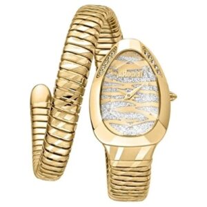 Đồng Hồ Just Cavalli Nữ Chính Hãng JC1L225M0035 Snake Gold Dial Ladies Watch