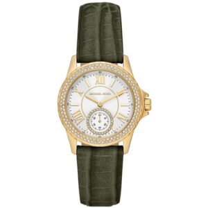 Đồng Hồ Michael Kors Nữ Chính Hãng MK4720 Mini Everest Luggage Suede Croco Leather Ladies Watch