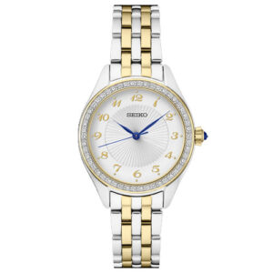 Đồng Hồ Seiko Chính Hãng Nữ SUR392 Crystals Quartz White Dial Ladies Watch