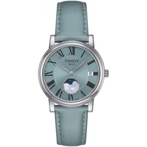 Đồng Hồ Tissot Nữ Chính Hãng T122.223.16.353.00 Carson Premium Lady Moonphase Leather Ladies Watch