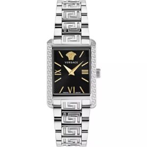 Đồng Hồ Versace Chính Hãng Nữ VE1C00822 Tonneau Silver Tone Ladies Watch
