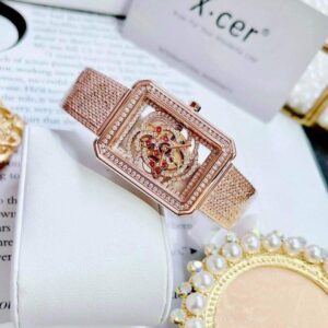 Đồng Hồ X-cer Chính Hãng Nữ Square Rose Gold Ladies Watch