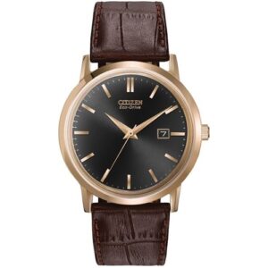 Đồng Hồ Citizen Chính Hãng Nam BM7193-07E Eco-Drive Brown Leather Men's Watch