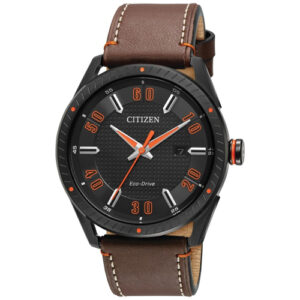 Đồng Hồ Citizen Chính Hãng Nam BM6995-19E Eco-Drive Brown Leather Men's Watch