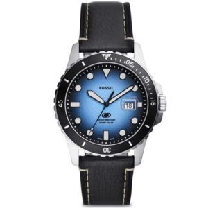 Đồng Hồ Fossil Nam Chính Hãng FS5960 Blue Dive Three-Hand Date Black Men's Watch