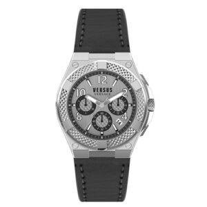 Đồng Hồ Versus by Versace Nam Chính Hãng VSPEW0119 Black Leather Men's Watch