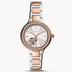 Đồng Hồ Fossil Chính Hãng Nữ BQ3725 Weslee Automatic Two-Tone Stainless Steel Ladies Watch