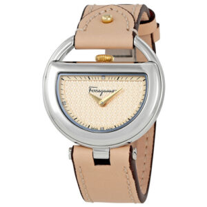 Đồng Hồ Salvatore Ferragamo Nữ Chính Hãng FG5030014 Buckle Beige Dial Ladies Watch