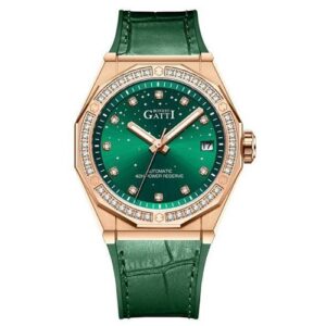 Đồng Hồ Bonest Gatti Chính Hãng Nữ Green Leather Ladies Watch