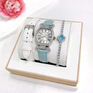 Đồng Hồ Royal Crown Chính Hãng Nữ Leather Ladies Set Watch