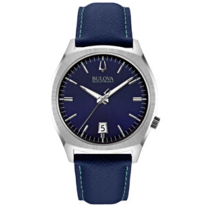 Đồng Hồ Bulova Nam Chính Hãng 96B212 Accutron II Surveyor Blue Leather Men's Watch