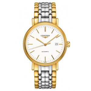 Đồng Hồ Longines Chính Hãng Nam L4.922.2.12.7 L49222127 Presence Automatic White Dial Men's Watch