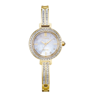 Đồng Hồ Citizen Chính Hãng Nữ EM0862-56D Quartz Gold Stainless Steel Ladies Watch