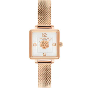 Đồng Hồ Coach Chính Hãng Nữ 114503698 Rose Gold Mesh Bracelet Watch