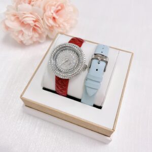 Đồng Hồ Davena Nữ Chính Hãng Red Leather Ladies Watch