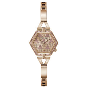 Đồng Hồ Guess Nữ Chính Hãng GW0680L3 Rose Gold Audrey Glitz Hexagonal Link Ladies Watch