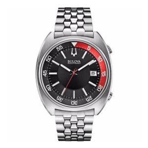 Đồng Hồ Bulova Nam Chính Hãng 96B210 Black Dial Stainless Steel Men's Watch