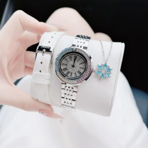 Đồng Hồ Davena Nữ Chính Hãng Silver Ladies Set Watch
