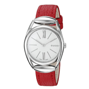 Đồng Hồ Gucci Chính Hãng Nữ YA140501 Horsebit Red Leather Ladies Watch